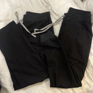 Black FIGS scrub pants